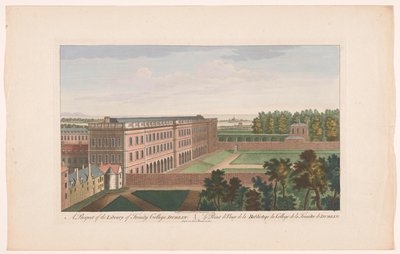 View of the Trinity College Library in Dublin by Robert Sayer (possibly)