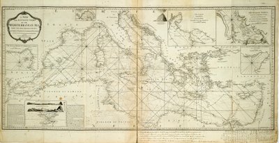 A new and accurate chart of the Mediterranean Sea from the most recent surveys, ascertained and regulated by astronomical observations by Robert Sayer