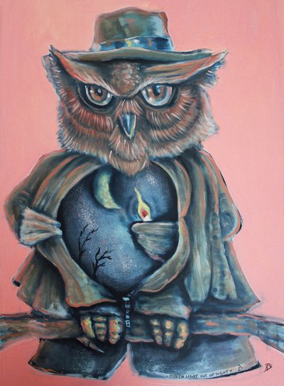 Wise Owl Night Light by Robert Sigaard