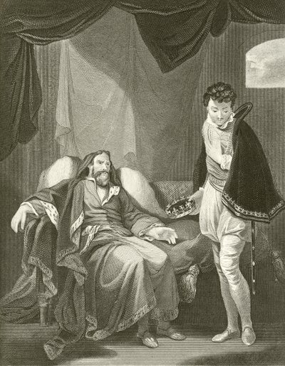 Henry IV reproving Prince Henry by Robert Smirke