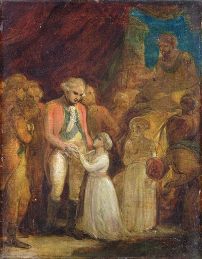 The Two Sons of Tipu Sahib, Sultan of Mysore, Being Handed over as Hostages to General Cornwallis, c.1792 by Robert Smirke