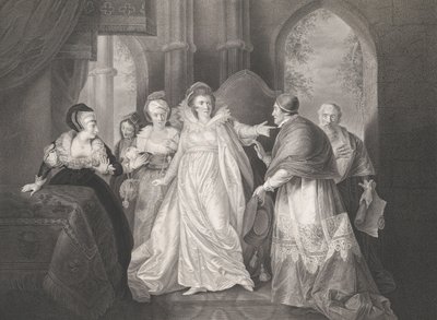 Queen Catherine, Cardinal Wolsey and Cardinal Campeius, first published 1796, reissued 1852 by Robert Thew