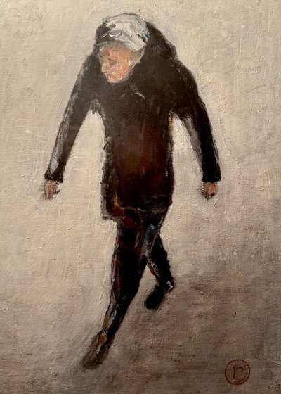 Solitary Figure Walking by Robert Thirtle
