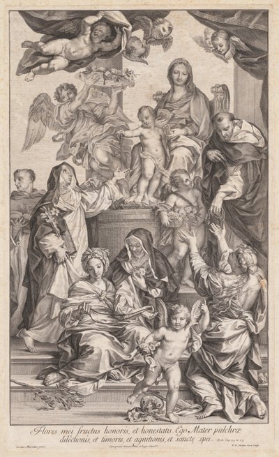 Virgin and Child with Saints by Robert van Audenaerd