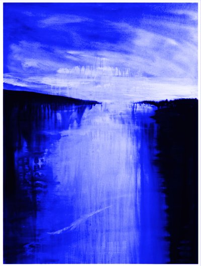 Deep Blue River Flow by RodMacIver
