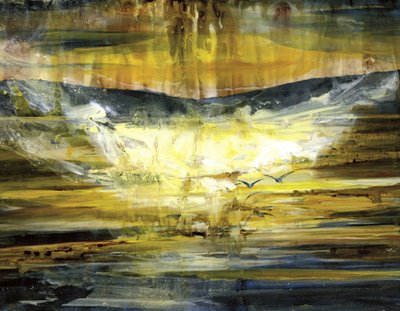 Golden Mountain Sunset by RodMacIver
