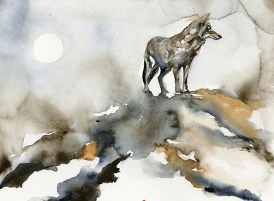 Lone Wolf Moon by RodMacIver