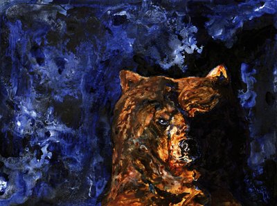 Powerful Grizzly Gaze by RodMacIver