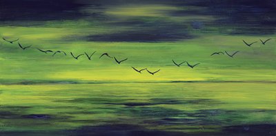 Serene Green Flight by RodMacIver