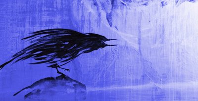 Stormy Blue Raven by RodMacIver