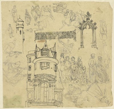 Architecture and Figures by Rodolphe Bresdin