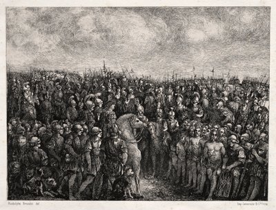 Caesar and his Prisoners, 1878 by Rodolphe Bresdin
