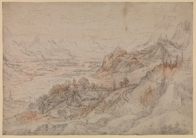 Mountain landscape - Inn Valley in the Tyrol, 1607 by Roelandt Jacobsz. Savery