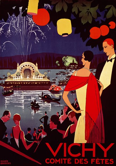 Vichy, Committee of Festivities, France by Roger Broders