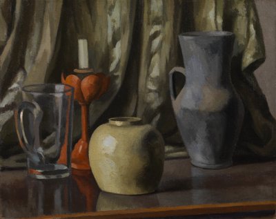 Still Life with Candle and Earthenware Pots by Roger Eliot Fry