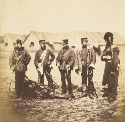 Lt. Col. Munro & Officers of the 39th Regiment by Roger Fenton