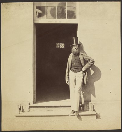 Man Standing in a Doorway at Hythe Barracks by Roger Fenton