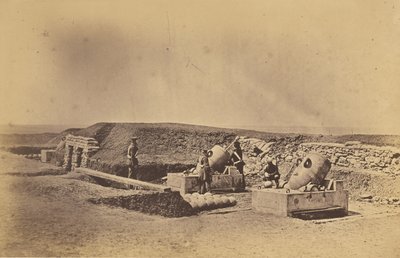 Mortar Batteries in Front of Picquet House, Light Division by Roger Fenton