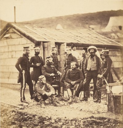 Officers of the 4th Light Dragoons by Roger Fenton