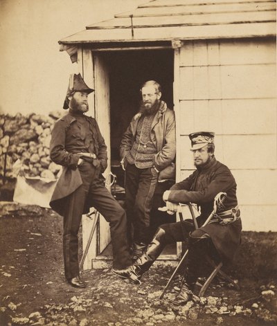 Officers on the Staff of Lt. General Sir G. Brown by Roger Fenton