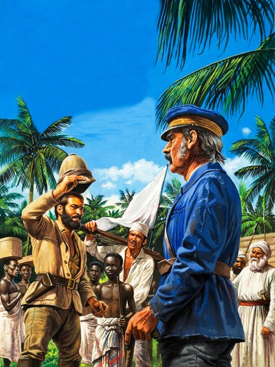 Henry Stanley Greets David Livingstone by Roger Payne