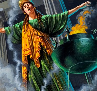 Priestess Entering Trance by Roger Payne