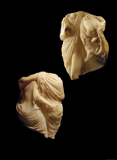 A Graeco-Roman Marble Dyad of Priapus Embracing a Maenad by Roman