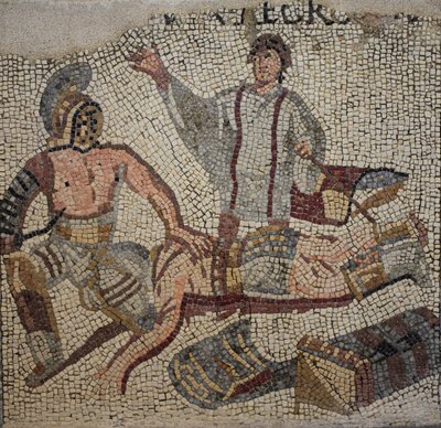 A Gladiator Fight with the Referee by Roman