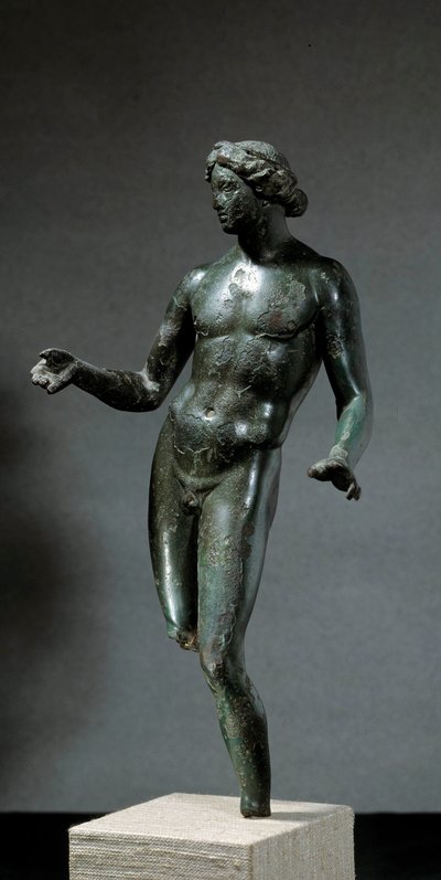Apollo. Bronze statue from Mansat La Courriere, Creuse. 1st to 2nd century AD. Paris, Louvre Museum by Roman