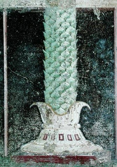 Base of a column in the style of a palm tree trunk (detail) by Roman