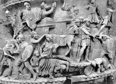 The Emperor Arriving at a Village While it is Being Sacked (detail) by Roman