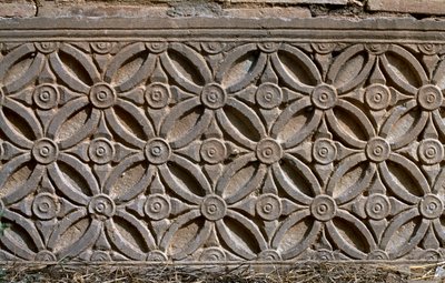 Architectural fragment with carved decoration by Roman Imperial Period