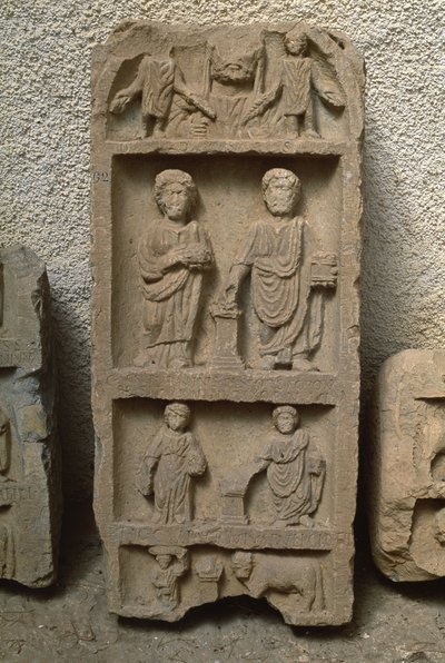 Stela with Human Figures, High Imperial Period by Roman Imperial Period