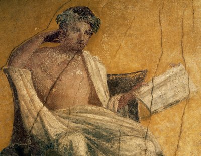 Greek Playwright Menander (detail) by Roman Roman