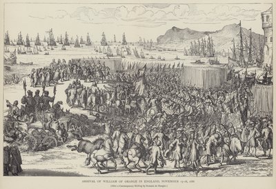 Arrival of William of Orange in England, November 1688 by Romeyn de (after) Hooghe