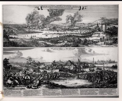 Dutch Attack on the River Medway, 20th and 21st June 1667, engraved by Nicolas Visscher by Romeyn de Hooghe