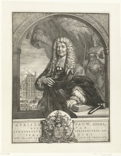 Portrait of Adriaen Pauw by Romeyn de Hooghe