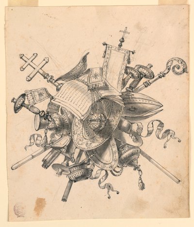Trophy with Ecclesiastical Objects, 1830–1850 by Romolo Achille Liverani