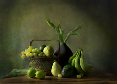 Lush Green Still Life by Rong Wei