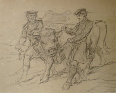 Two Men with Bull by Rosa Bonheur