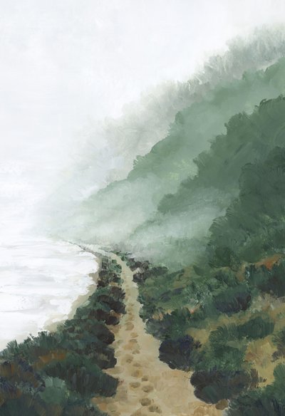 Misty Coastal Path by Rosana Laiz Blursbyai