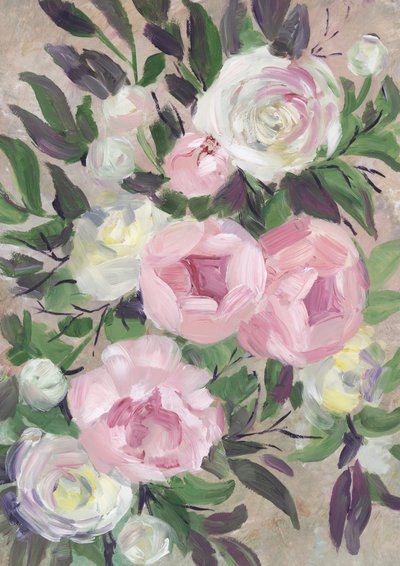 Soft Pink Bouquet by Rosana Laiz Blursbyai