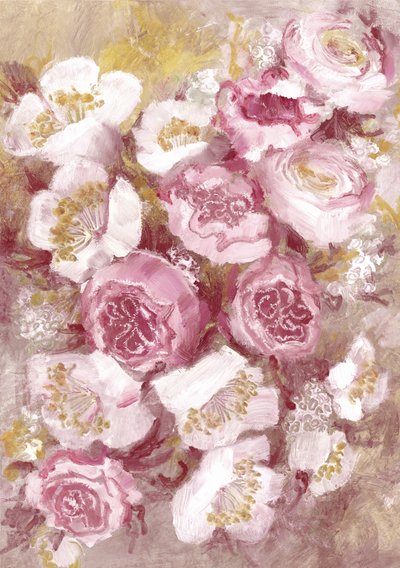 Soft Pink Roses by Rosana Laiz Blursbyai