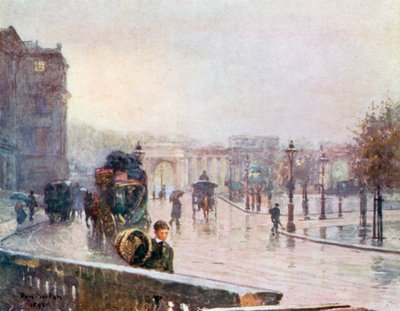 Hyde Park Corner: Wet Day by Rose Maynard Barton