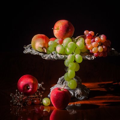 Classic Fruit Still Life by Rucsandra Silvia Calin