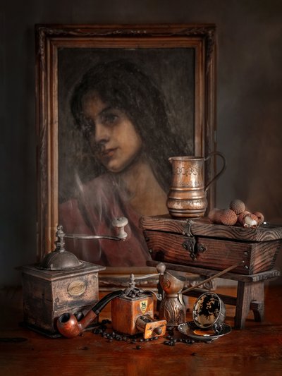 Vintage Coffee Still Life by Rucsandra Silvia Calin