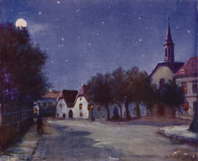 The old Pfarrplatz in Heiligenstadt by Rudolf Klingsbogl