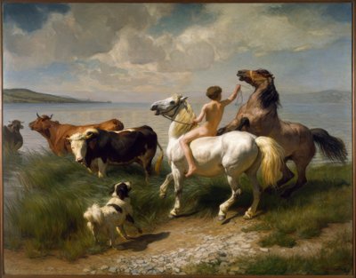 Horse Pond by Rudolf Koller