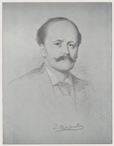 Jules Emile Frederic Massenet by Rudolf Lehmann