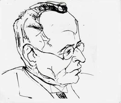 Karl Kraus, Writer and Publicist by Rudolf Schlichter
